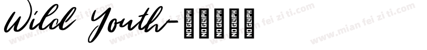 Wild Youth字体转换
